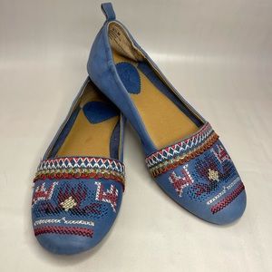 Latigo Embroidered Moccasin Western Leather Shoes | Women's Size 6.5 M